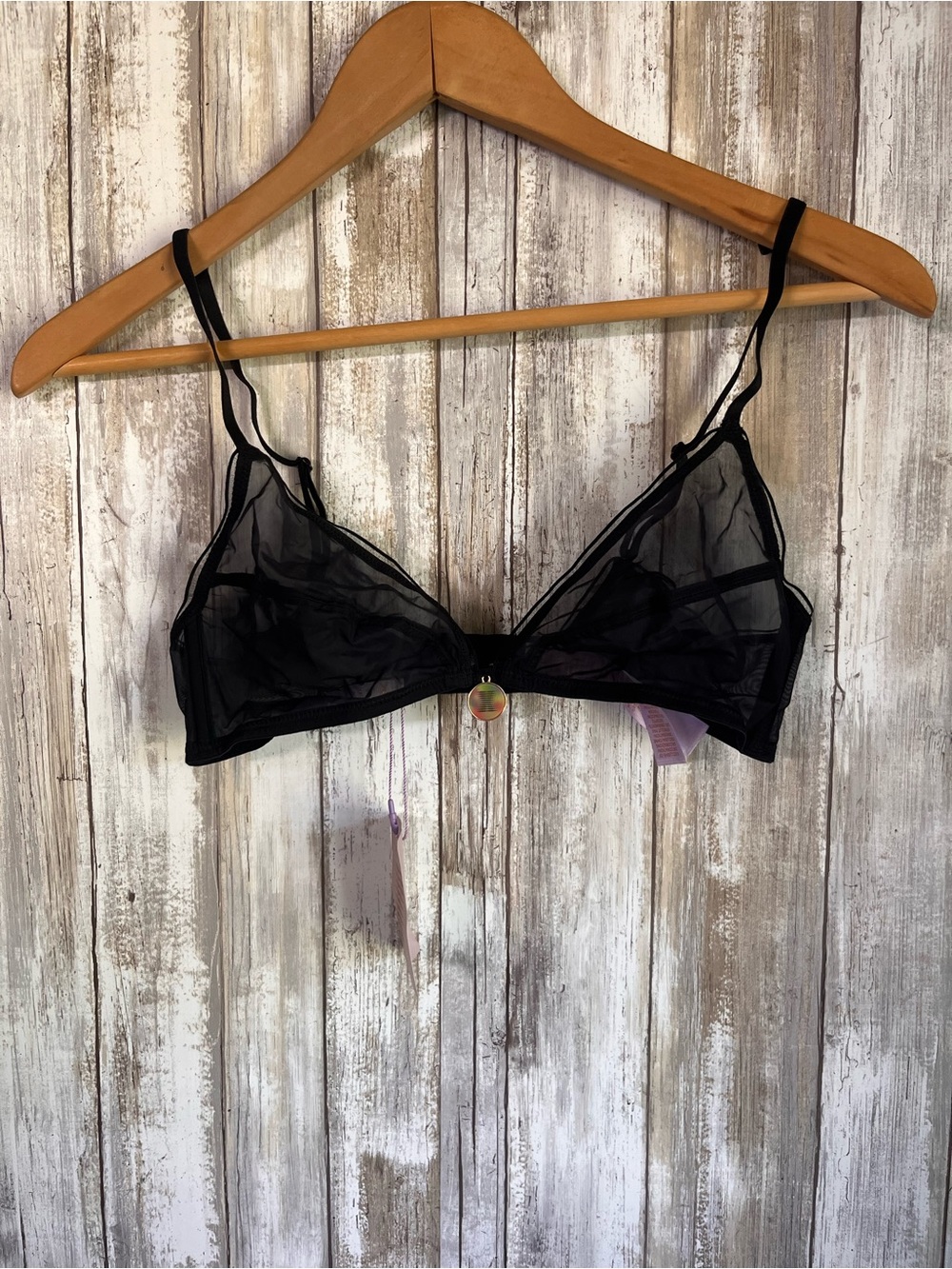 NWT Savage X Fenty X-Ray Vision Half Cup Plunge Bra Black Small - Picture 2 of 5